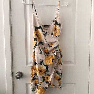 Akira Floral Mini Wrap Dress